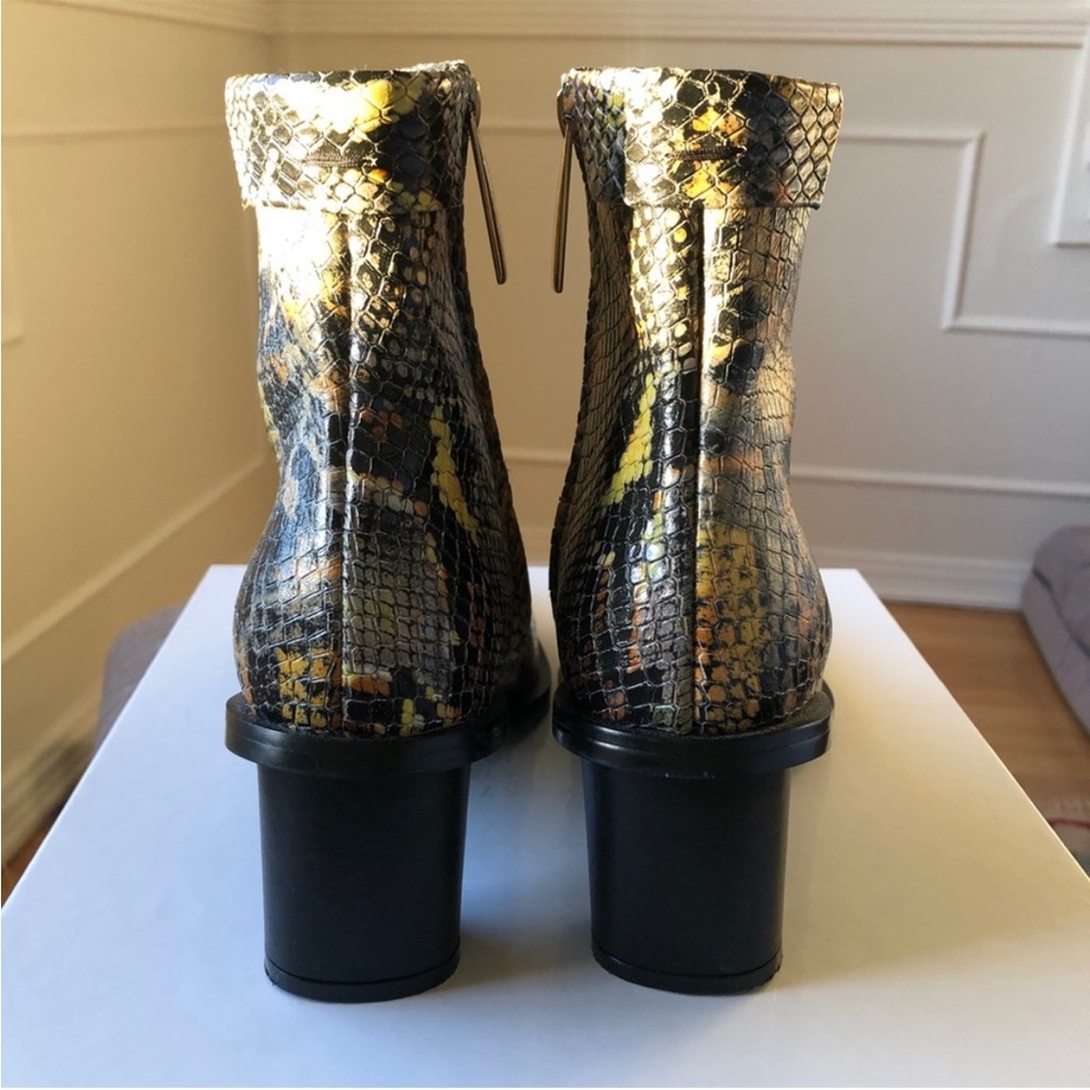 Brand New Reike Nen Ankle Boots - Python Embossed Leather, Oval Heel - 36 - Picture 4 of 5